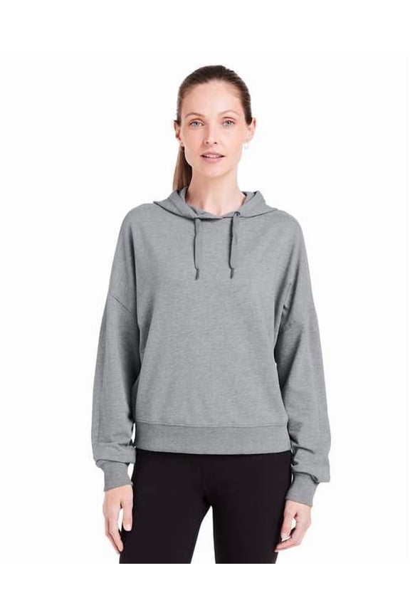 tasc TW913 Women's Studio Hooded Fleece-Heather Grey-XS