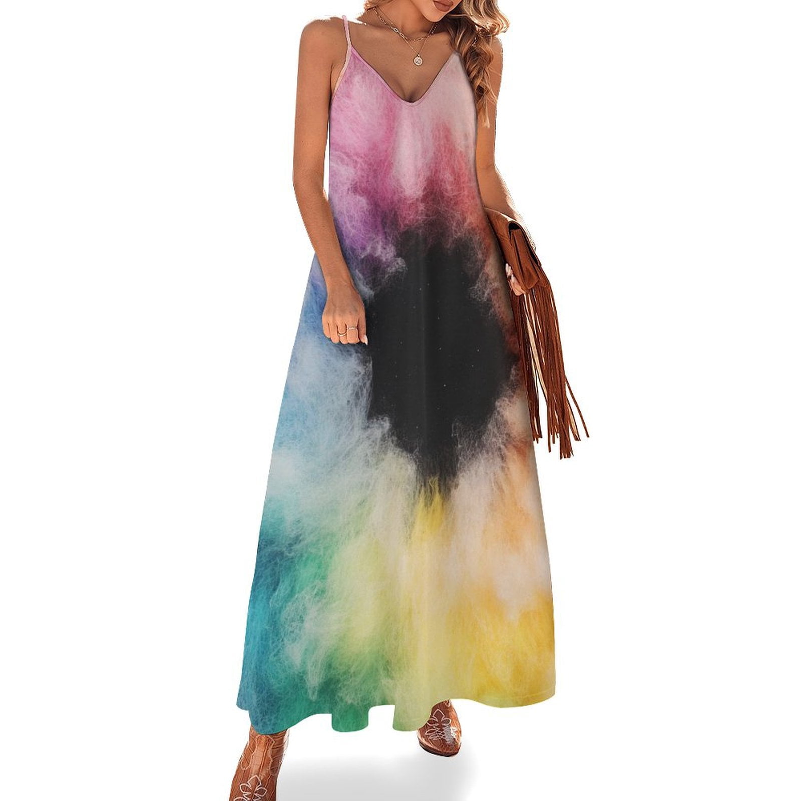 Printed T-Shirt Dress- Coastal Summer main image 1