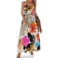 thumbnail image 1 of Ladies' Summer Dress Beach Sleeveless Leopard Print T-shirt Vest Sun Skirt, 1 of 8