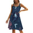 thumbnail image 1 of Ladies' Summer Dress Beach Sleeveless Ocean Cute Mermaid T-shirt Vest Sun Skirt, 1 of 8