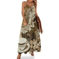 thumbnail image 1 of Ladies' Summer Dress Beach Sleeveless Rashidipedia_70588_a_flat_collage_in_sepia_tones_of_items_fou_29ea6e52-4839-41dd-b8b1-e5514029dea6_4 T-shirt Vest Sun Skirt, 1 of 8