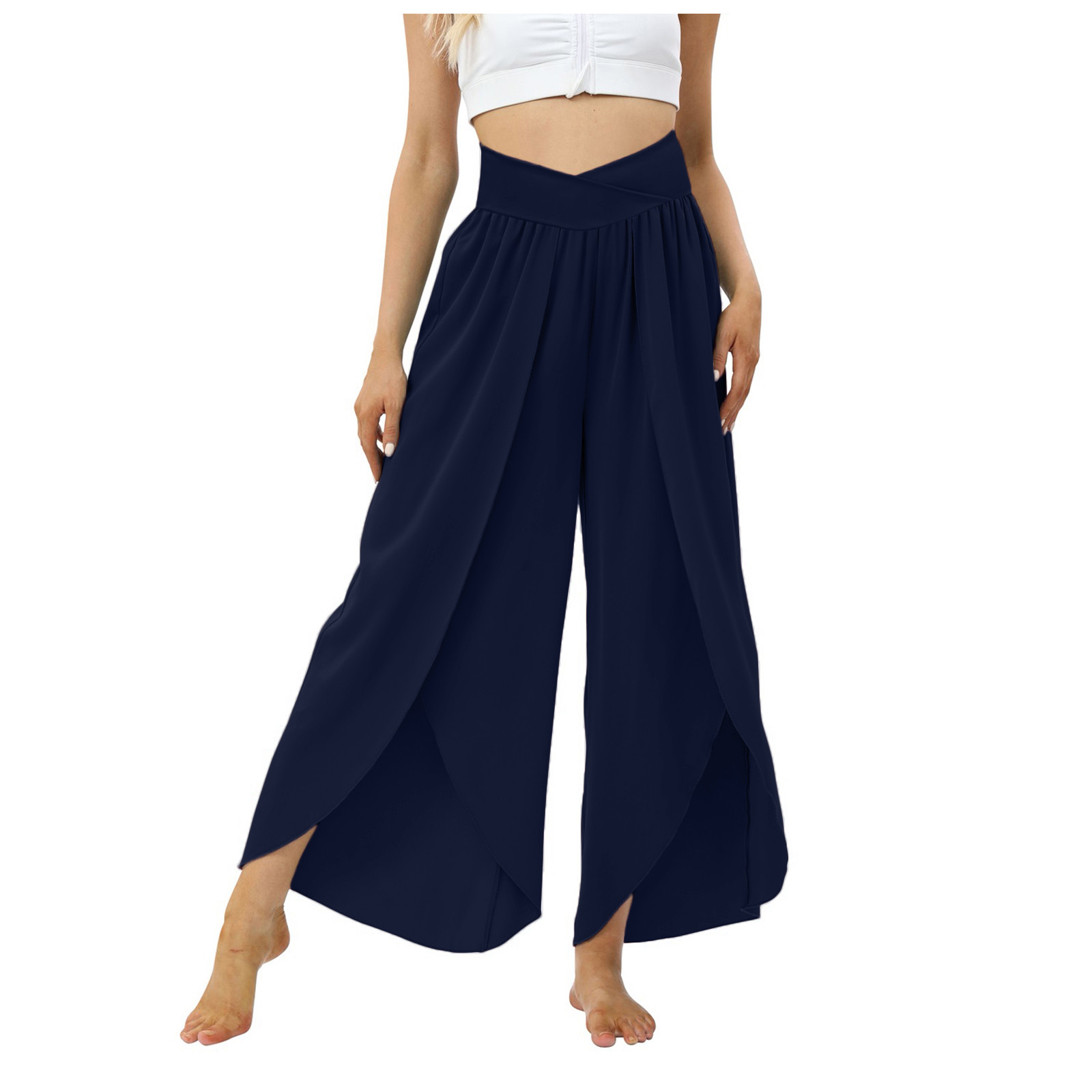 Sweatpants For Women Wide Leg Pants High Waisted Yoga Pants Hippie ...