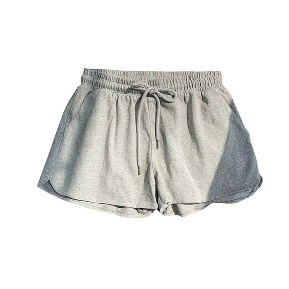 Ladies Summer Elastic High Rise Loose Sportswear Shorts