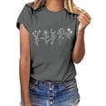 thumbnail image 1 of Ladies' Summer Fashion Casual Cute Printed Glass Colored Top Short Sleeved T Shirt, 1 of 3