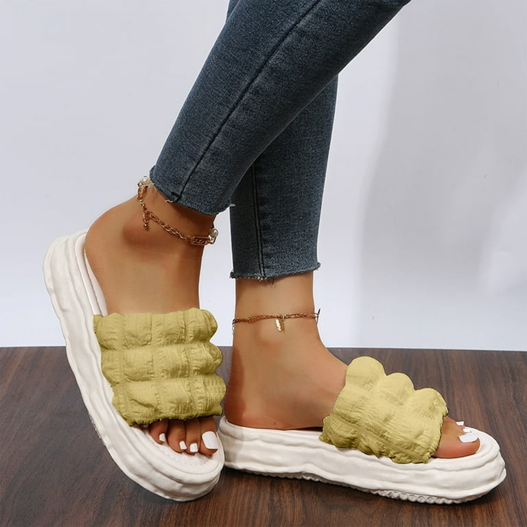 Hard sole outlet womens slippers