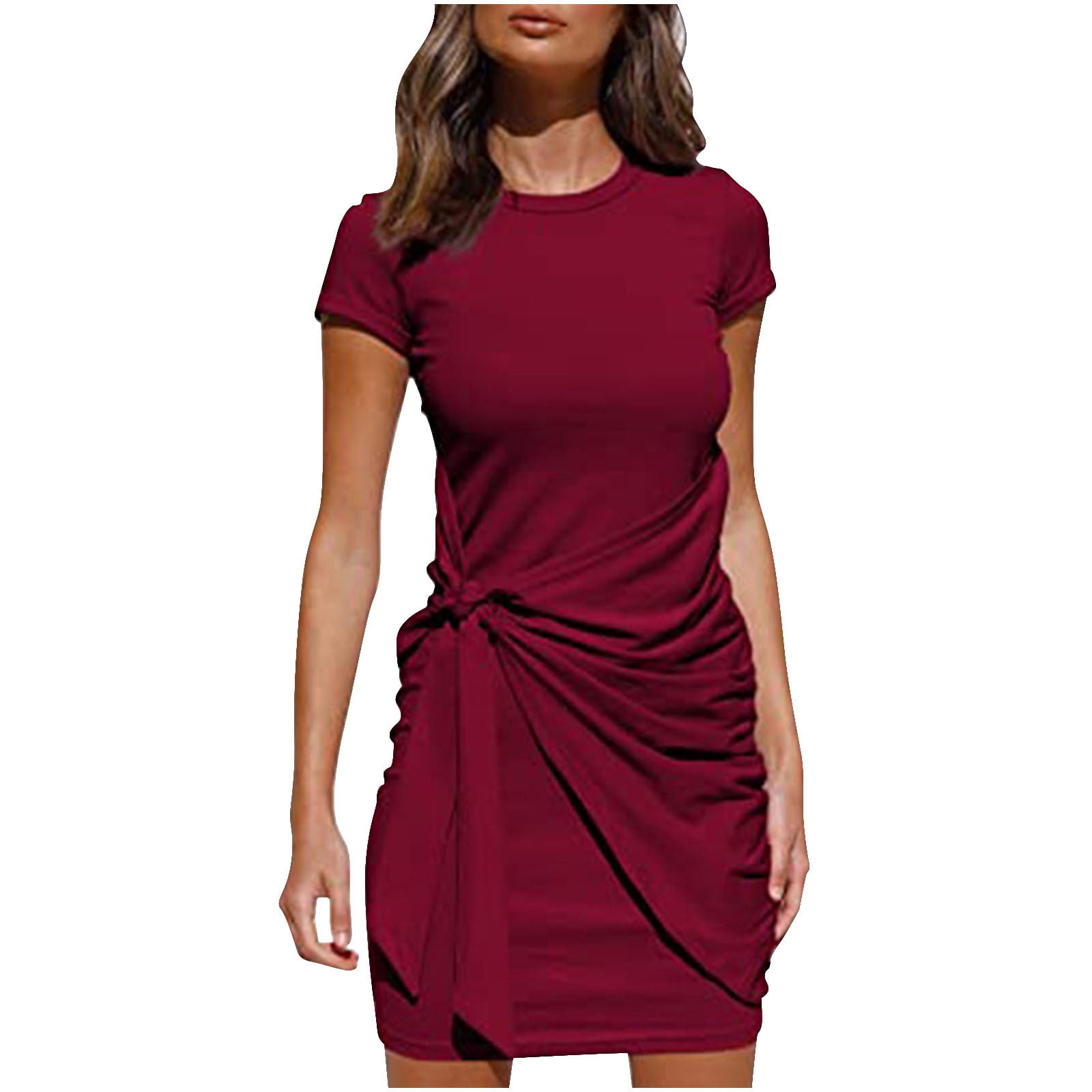 Plain Short Summer Dress.