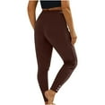thumbnail image 1 of Ladies Summer Solid Color Casual Leggings Long Pants For Women Comfortable And Versatile Activewear Trousers Womens Casual Pants High Waist Beach Comber Pants Casual Pants for Women for Work Women, 1 of 4
