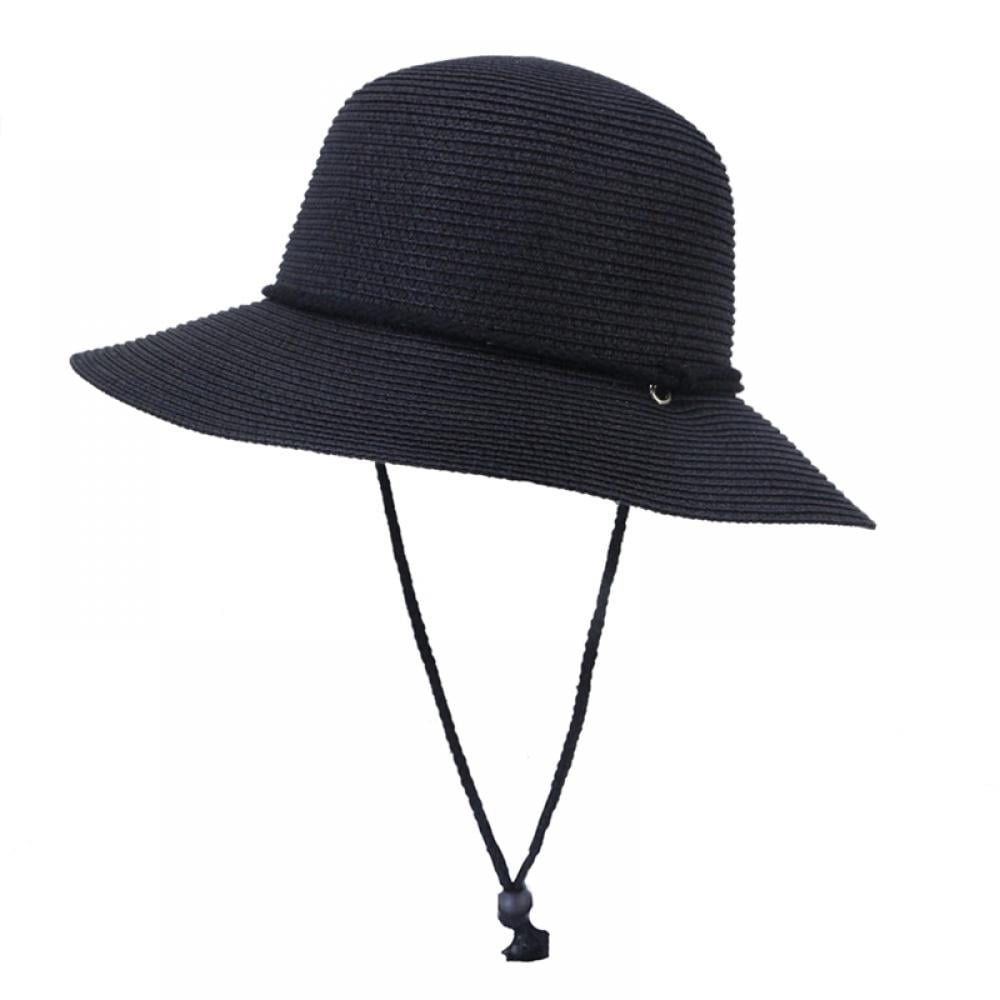 ladies black summer hats