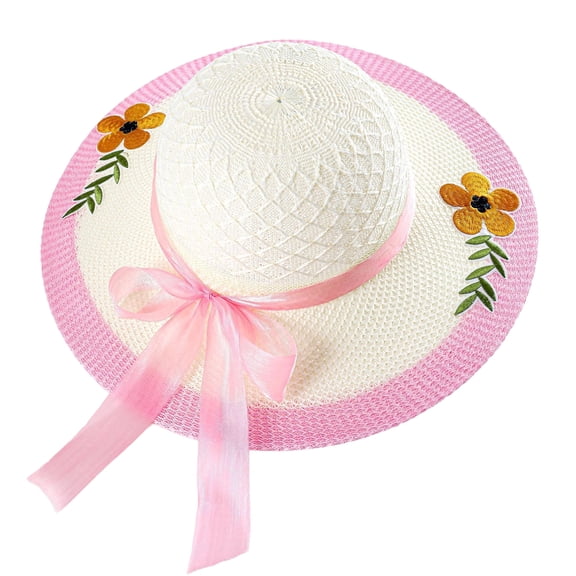 Ladies' Sun Hat With Ribbon
