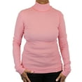 thumbnail image 1 of Ladies Supersoft Cotton Long Sleeve Top Turtleneck, 1 of 2