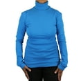 thumbnail image 1 of Ladies Supersoft Cotton Long Sleeve Top Turtleneck, 1 of 2