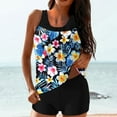 thumbnail image 1 of Ladies Swimsuits Tankini Women Tankini Swimsuits 2 Piece Swimsuit Women Women's Swimwear Women Conservative Print Strappy Back Set Two Piece Swimsuits Swimdress, 1 of 6