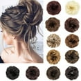 thumbnail image 1 of Ladies Synthetic Chignons Hair Extensions Wavy Curly Hair Piece Scrunchies Wrap Ponytail Hair Bun Hairpiece Wig Accessories, 1 of 5