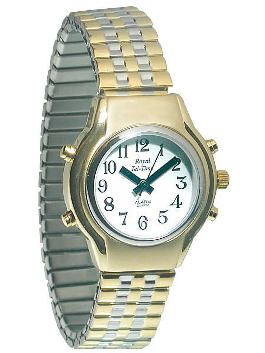 Ladies Talking Watch - White Dial - Expansion Band