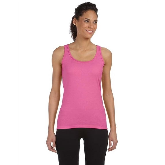 Ladies Tank Top Gildan Softstyle, Azalea, XL