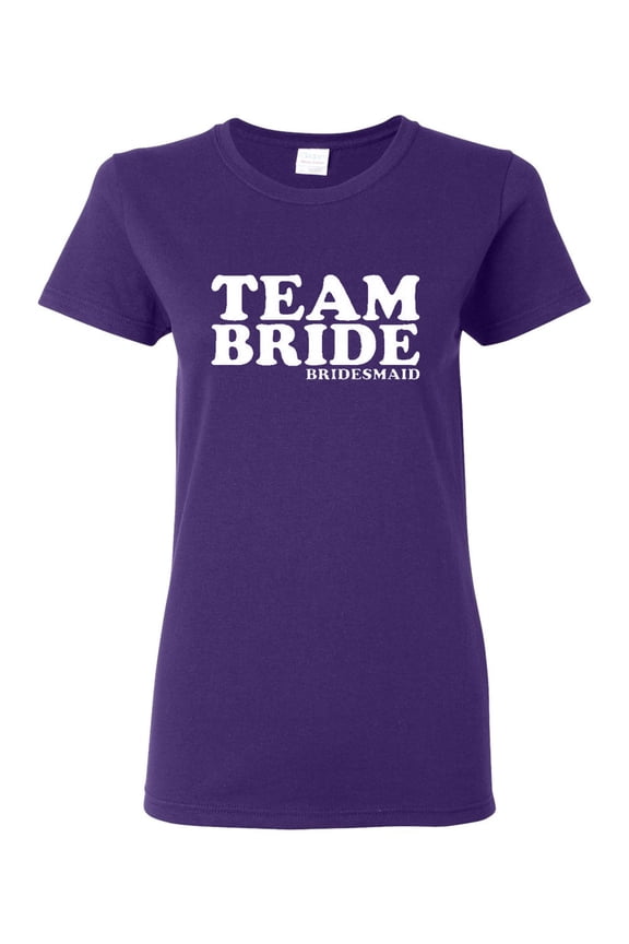 Ladies Team Bride Bridesmaid T-Shirt Tee