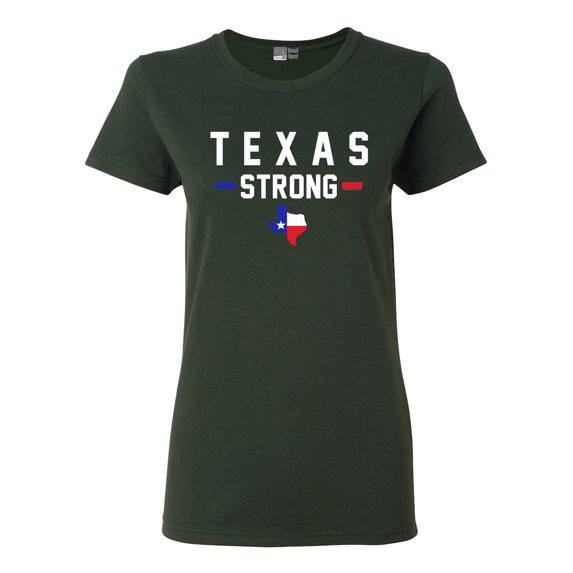 Ladies Texas Strong Map USA Survivor 2017 DT T-Shirt Tee