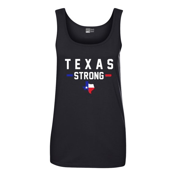 Ladies Texas Strong Map USA Survivor 2017 Sleeveless Tank Tops