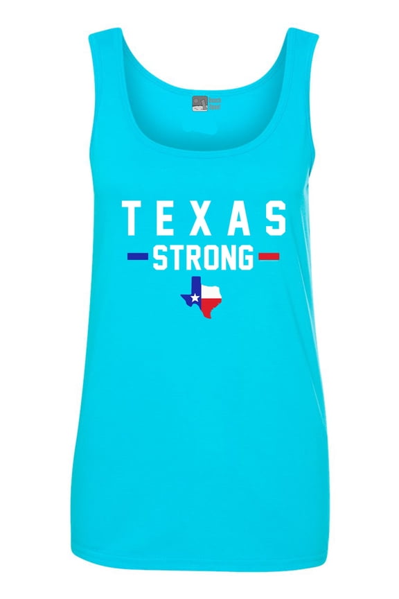 Ladies Texas Strong Map USA Survivor 2017 Sleeveless Tank Tops