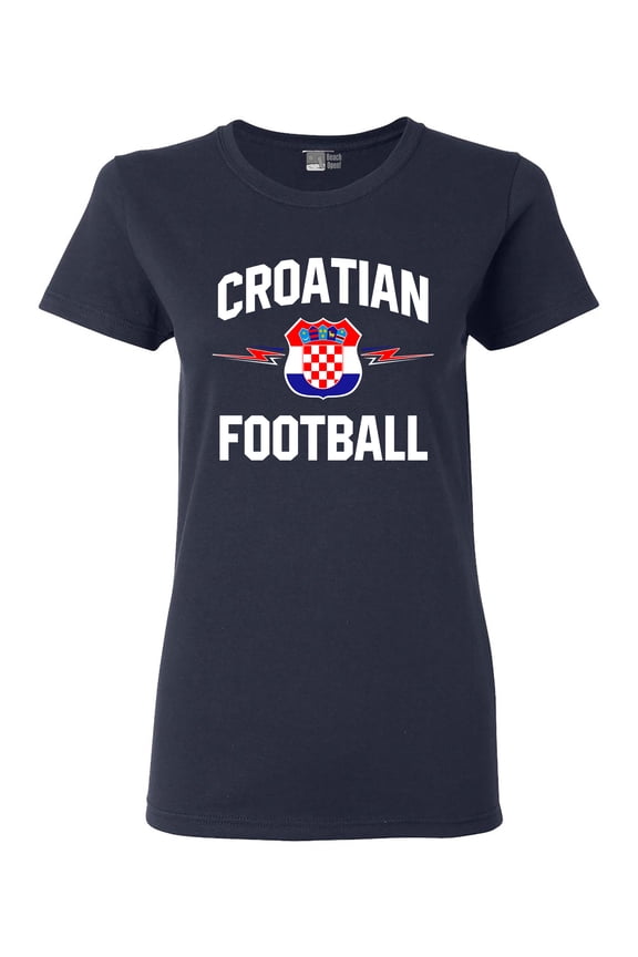 Ladies The World Croatian Football Soccer Team Sports DT T-Shirt Tee