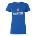 thumbnail image 1 of Ladies The World Hrvatska Croatia Football Soccer Team Sports DT T-Shirt Tee, 1 of 2