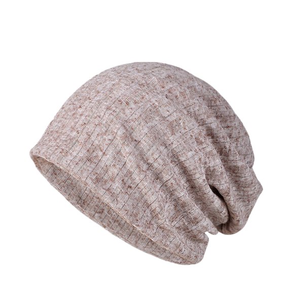 Ladies Thin Slouchy Beanie Hat Breathable Hollow Cap Neck Scarf Wrap Multi-Use