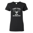 thumbnail image 1 of Ladies This Girl Loves Her Husband T-Shirt Tee, 1 of 2