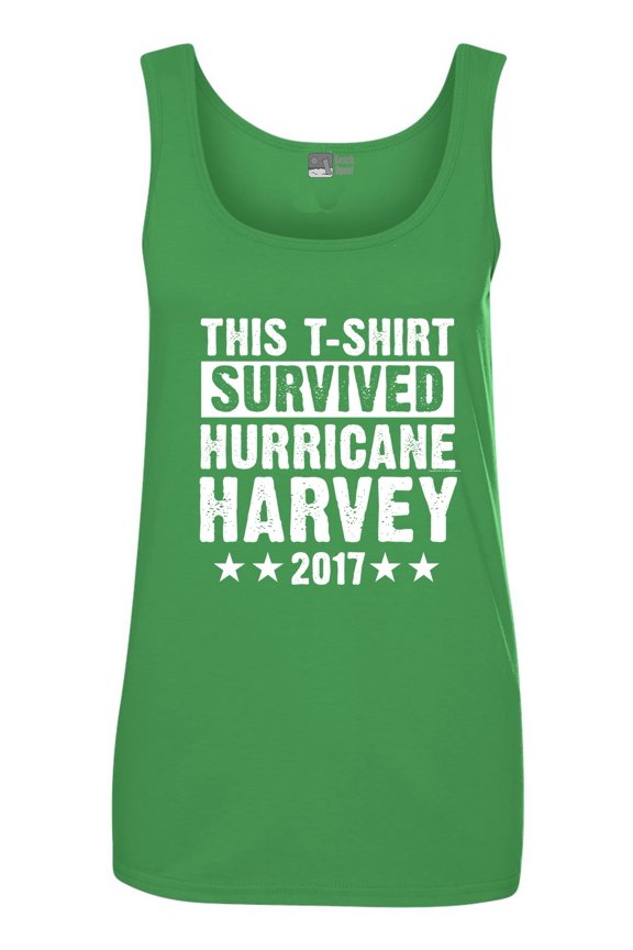 Ladies This T-Shirt Survived Hurricane Harvey Houston Texas 2017 Sleeveless Tank Tops