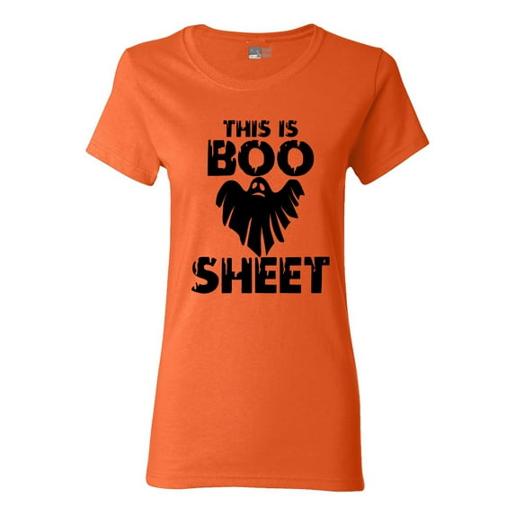 Ladies This is Boo Sheet Funny Halloween Costume DT T-Shirt Tee
