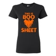 thumbnail image 1 of Ladies This is Boo Sheet Funny Halloween Costume DT T-Shirt Tee, 1 of 2