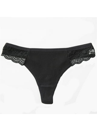 JDEFEG Lace Thong Panties Ladies Double Strap Breathable Four