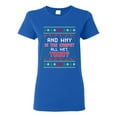 thumbnail image 1 of Ladies Todd Vacation Carpet Is Wet Movie Ugly Christmas Gift Funny DT T-Shirt Tee, 1 of 2