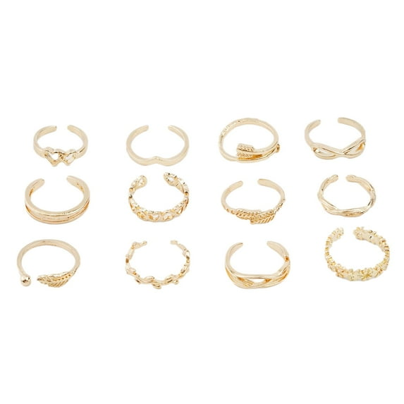 Ladies Toe Knuckle Rings Set Retro Boho Foot Jewelry Women Set FAST