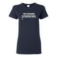 thumbnail image 1 of Ladies Top 10 Reasons To Procrastinate Funny Humor T-Shirt Tee, 1 of 2