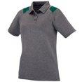 thumbnail image 1 of Ladies Torce T-Shirt, Graphite Heather & Dark Green - Medium, 1 of 1