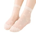 thumbnail image 1 of Ladies Transparent Star Stockings Soft Comfortable Breathable Summer Short Socks Fashionable Casual Glass Sheer Footwear, 1 of 3