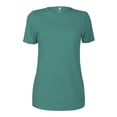 thumbnail image 1 of Ladies Tri-Blend Short Sleeve Crew Neck T-Shirt, Jade Heather - Large, 1 of 1