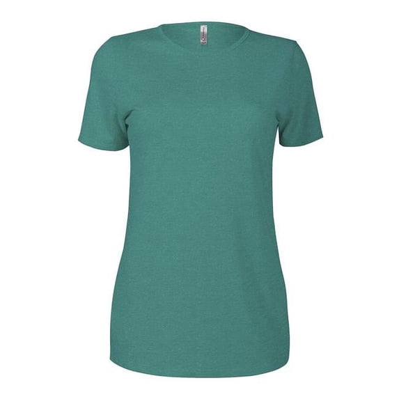 Ladies Tri-Blend Short Sleeve Crew Neck T-Shirt, Jade Heather - Large