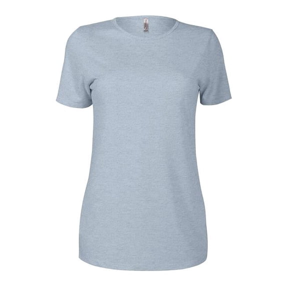 Ladies Tri-Blend Short Sleeve Crew Neck T-Shirt, Steel Quartz - Extra Large