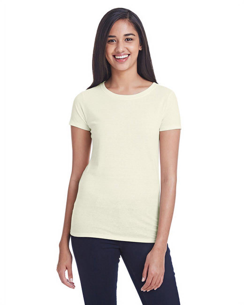 Womens plain cream t cheap shirt
