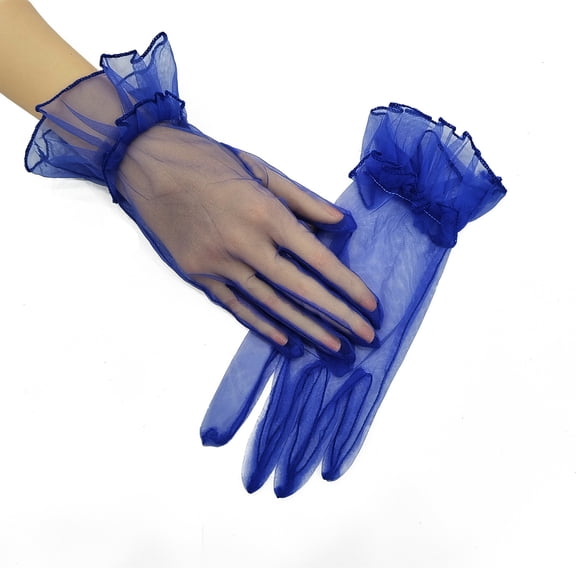 Ladies Tulle Gloves Elegant short Gloves Summer Gloves for Wedding Dinner Parties