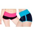 thumbnail image 1 of Ladies Two-Tone Dolphin Hem Mini Short with Solid Foldover Waistband, 1 of 1