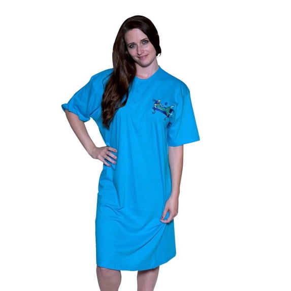Ladies Ultra Cotton Active Perfect Regular-Fit Short-Sleeve Crewneck Sleep Shirt Special Offer