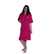 Ladies Ultra Cotton Active Perfect Regular-Fit Short-Sleeve Crewneck Sleep Shirt Special Offer