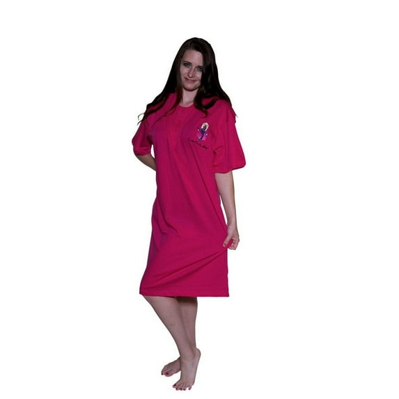 Ladies Ultra Cotton Active Perfect Regular-Fit Short-Sleeve Crewneck Sleep Shirt Special Offer