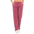thumbnail image 1 of Ladies' Ultra Soft Velour Tracksuit Pants Active Pants Velour Velvet Jogger Sweatpants Casual Velvet Pants Winter Sweatpants Casual Plush Jogger Pant Activewear Red/Purple/Black/Blue, 1 of 6