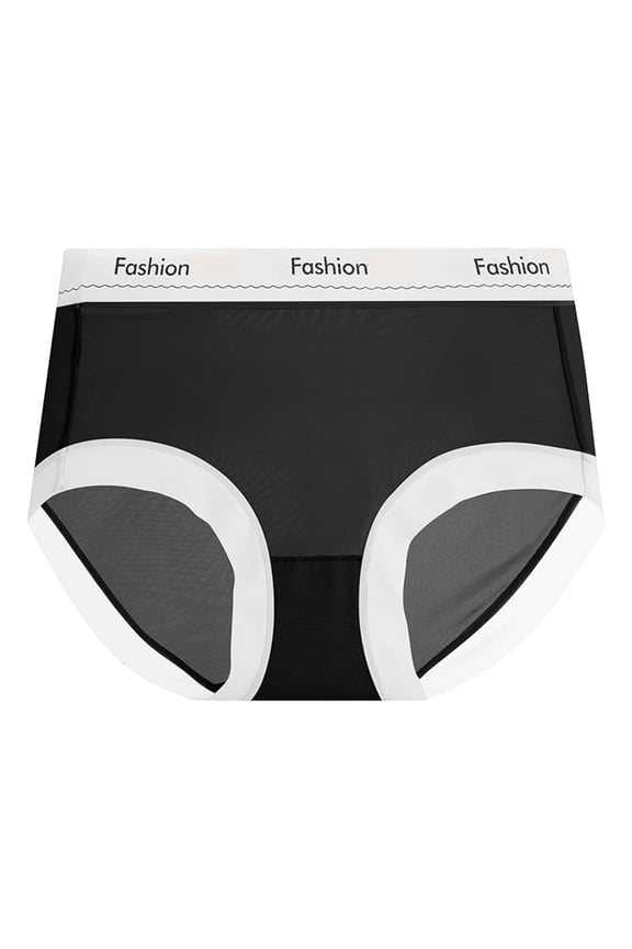 Ladies Ultrathin Traceless Breathable Ice Silk Mid High Waist Lifting Transparent Soft Panties Womens Underwear Packs Underwear Women Bikini The Bibs The Knickers Bathing Suits for Senior Women plus