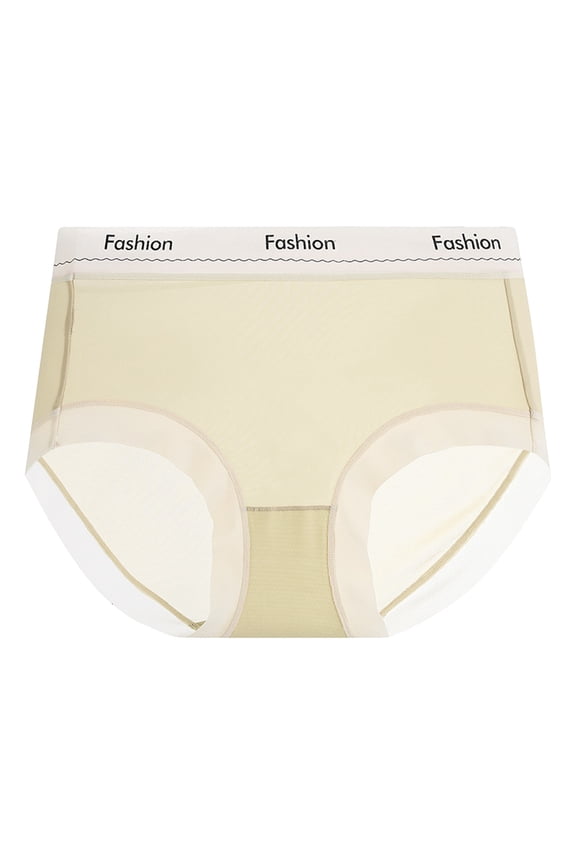 Ladies Ultrathin Traceless Breathable Ice Silk Mid High Waist Lifting Transparent Soft Panties Womens Underwear Packs Underwear Women Bikini The Bibs The Knickers Bathing Suits for Senior Women plus