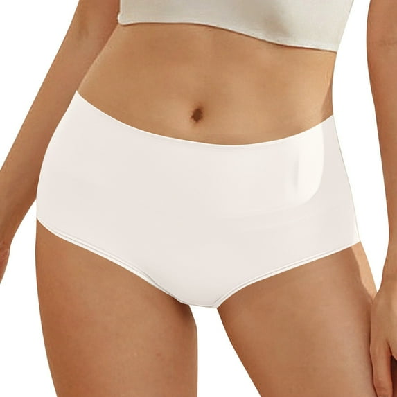 Ladies Underwear Panties Solid Period Underwear Comfort Breathable Cotton Leak Proof Menstrual Briefs Briefs for Women Light Yellow M