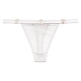 thumbnail image 1 of Ladies Underwear Panties - Women Sheer Lace Thong Adjustable Waist Bow Mesh Seamless Panties, Seamless Underwear for Women,Color: White Size: One Size, 1 of 3